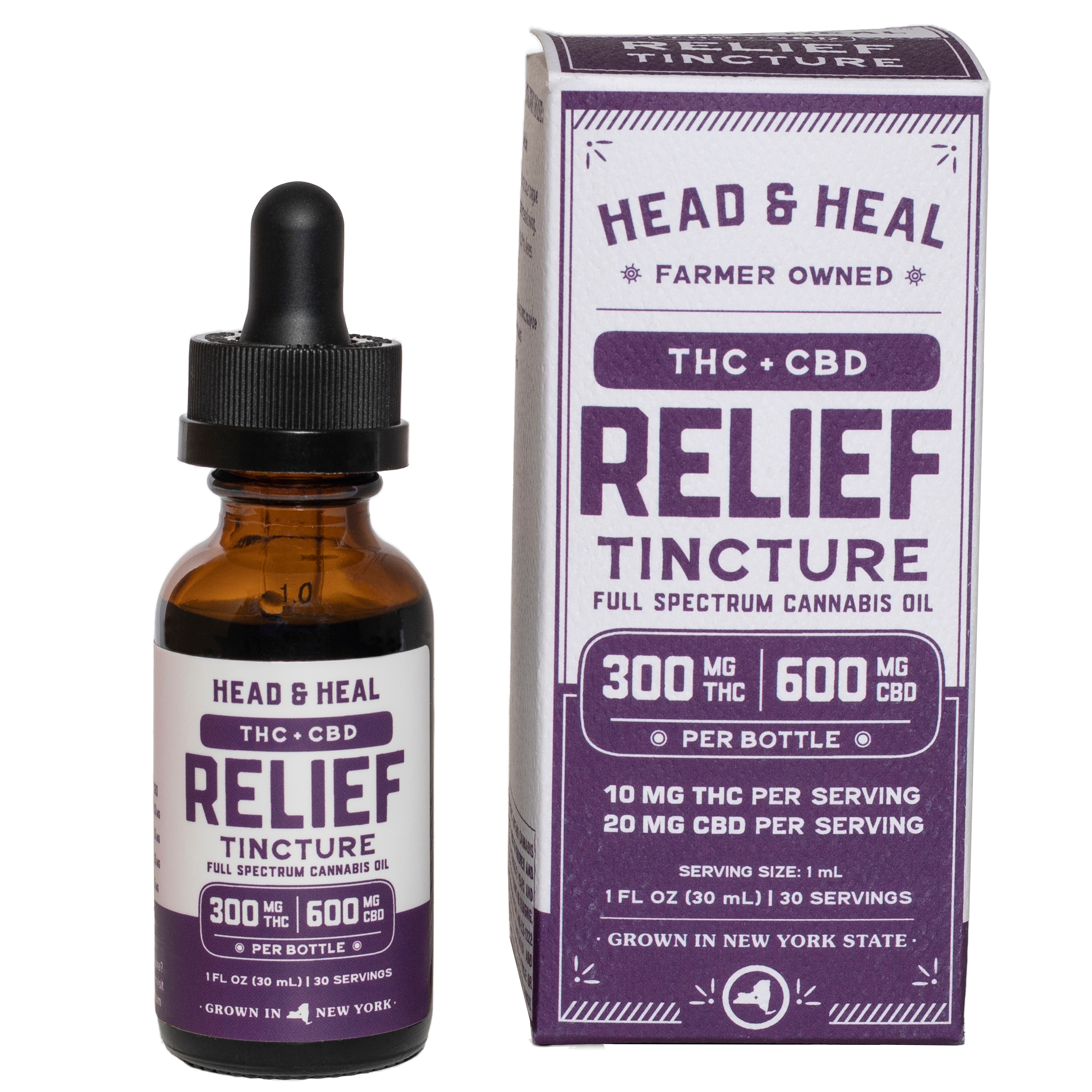 Photograph of Product: Relief Tincture | 1:2 THC:CBD | 30ml