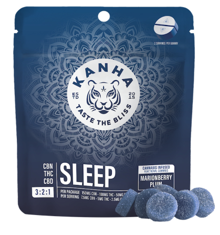 Photograph of product: Marionberry Plum Sleep Gummies - 3:2:1-CBN:THC:CBD  - Kanha