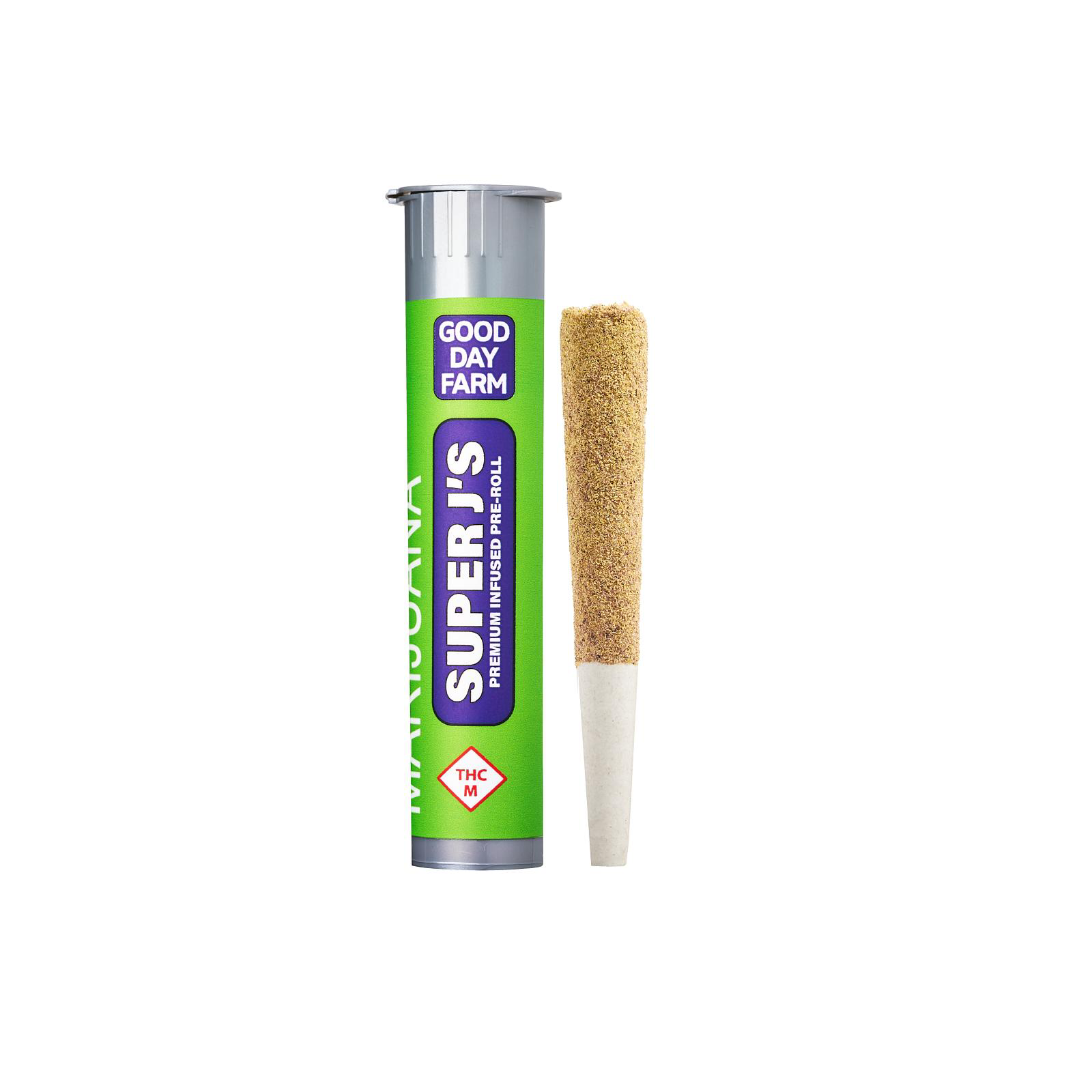 Photograph of product: GDF Super J's - Glitter Bomb - Grape Infused PreRoll