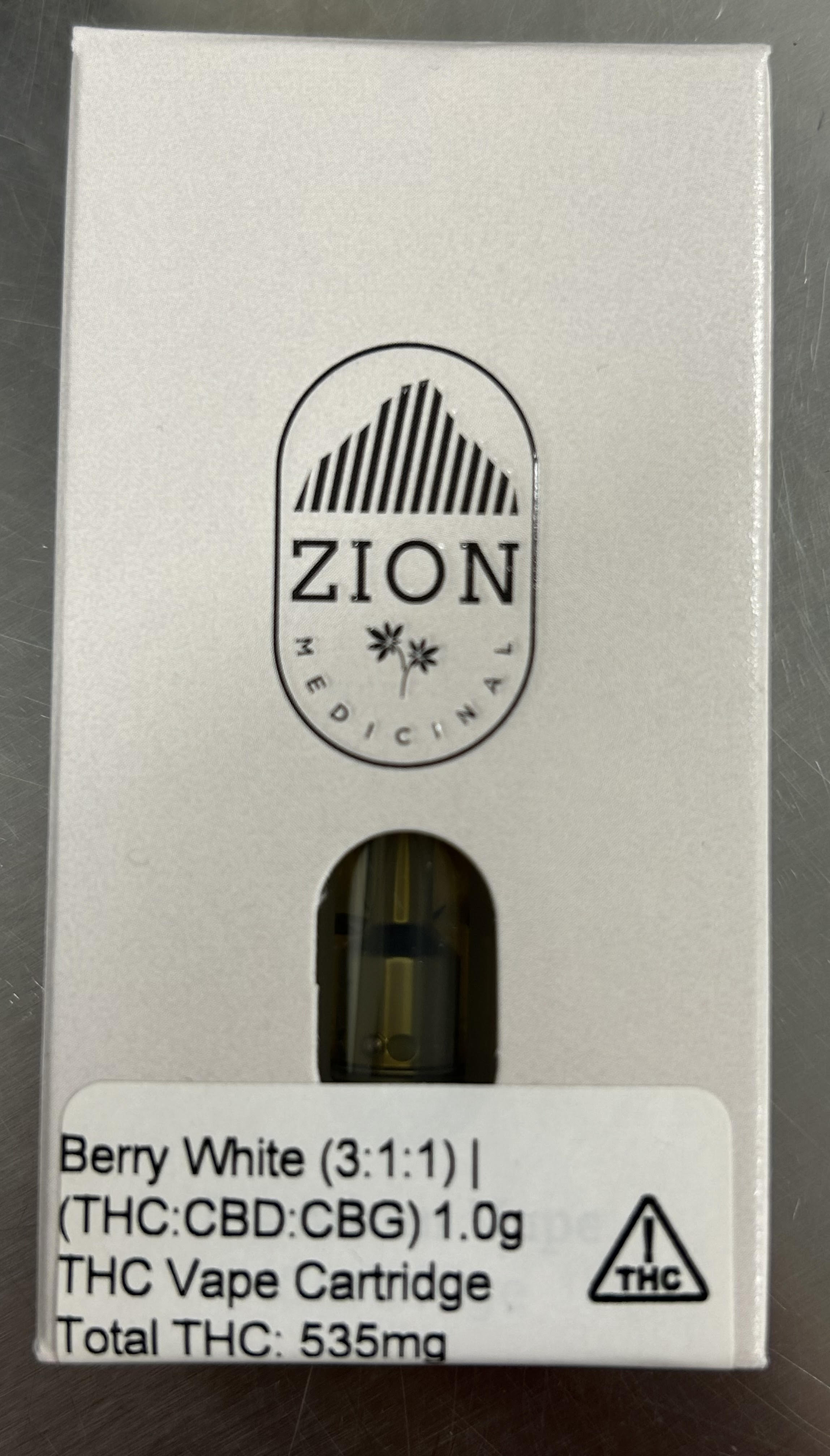 Photograph of product: Berry White 3:1:1 (TH-oui:CBD:CBG) | Vape Cart