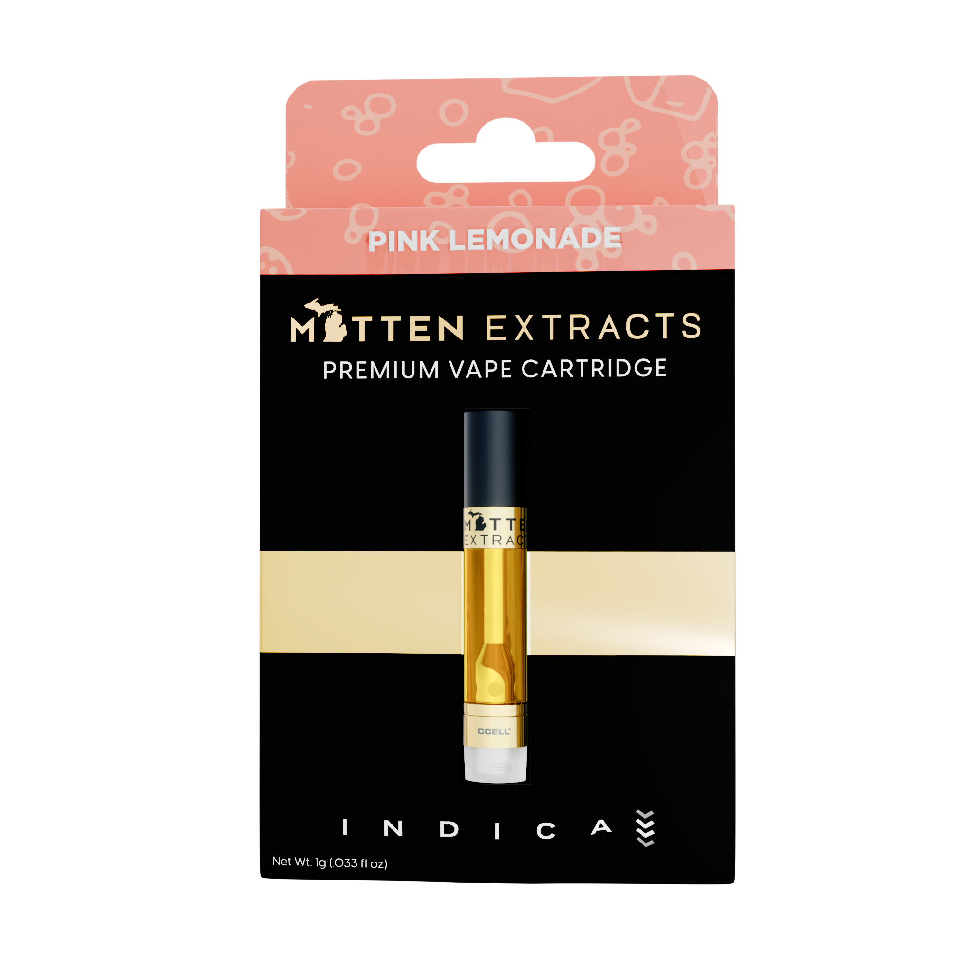 Photograph of product: Mitten Extracts - Pink Lemonade Cartridge 1g
