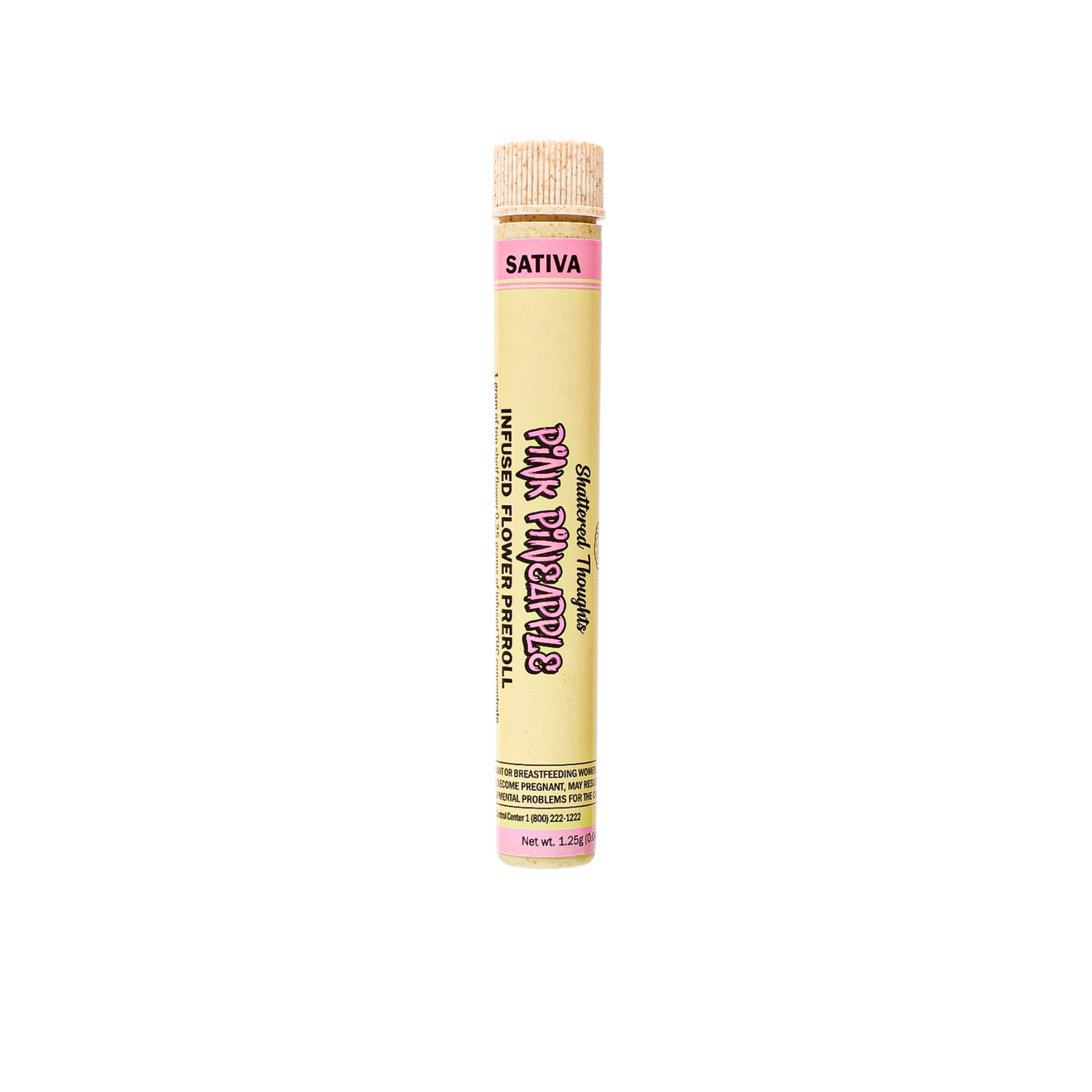 Photograph of product: Shattered Thoughts   Pink Pineapple Infused Preroll
