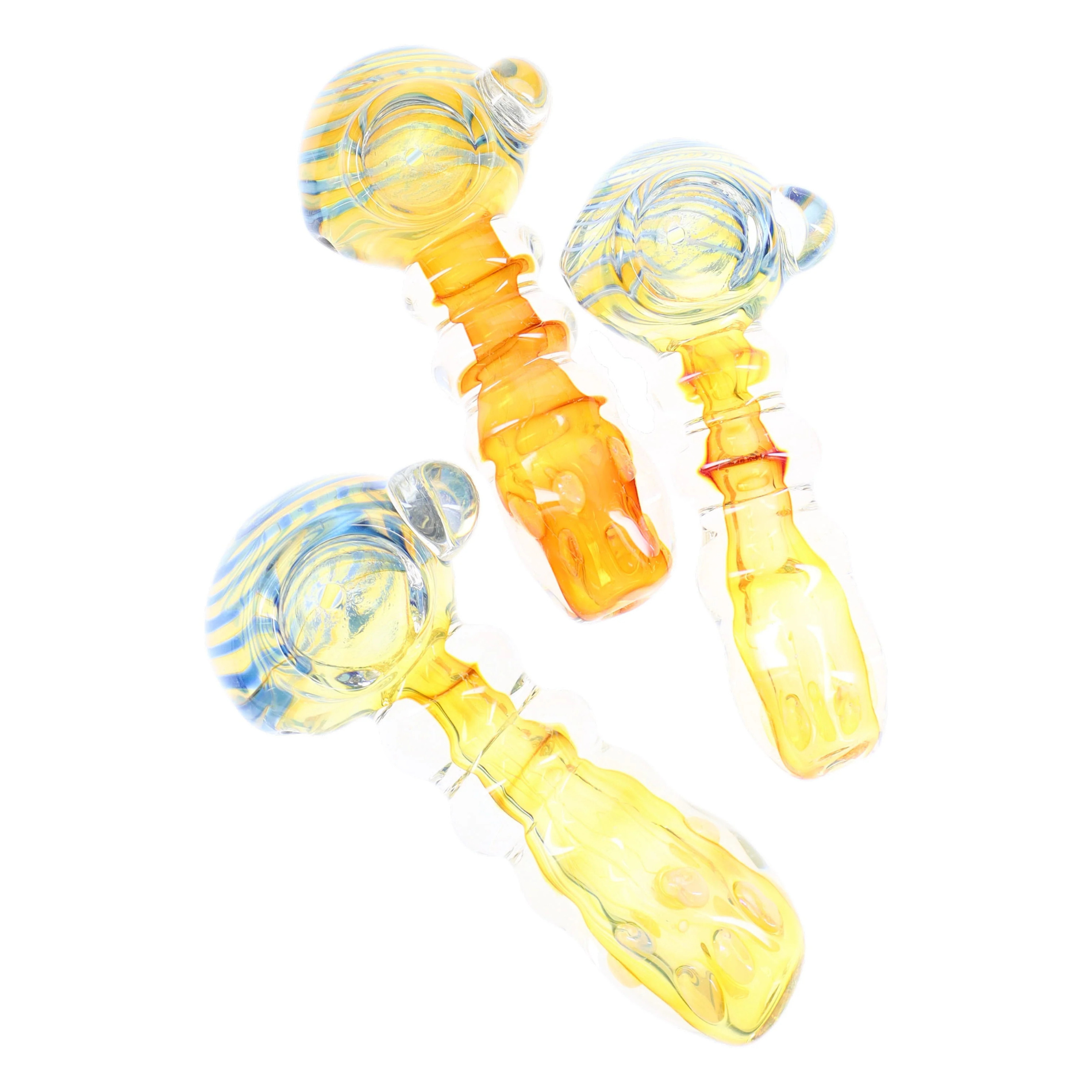 Photograph of product: 4.5" Fumed Striped Hand Pipe | Glass |