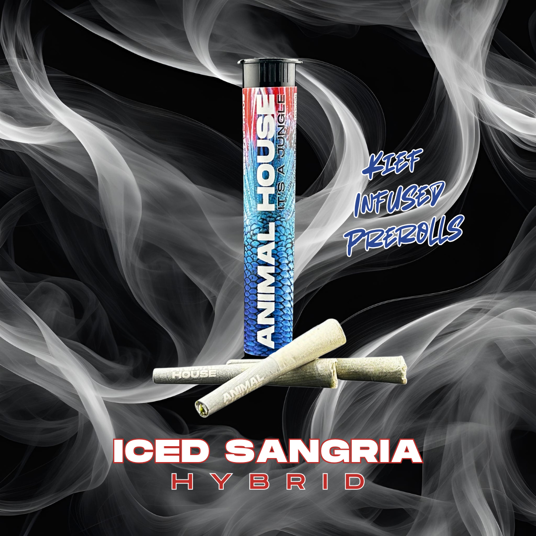 Photograph of product: Iced Sangria | Kief Infused Pre-roll 3pk x 0.5g