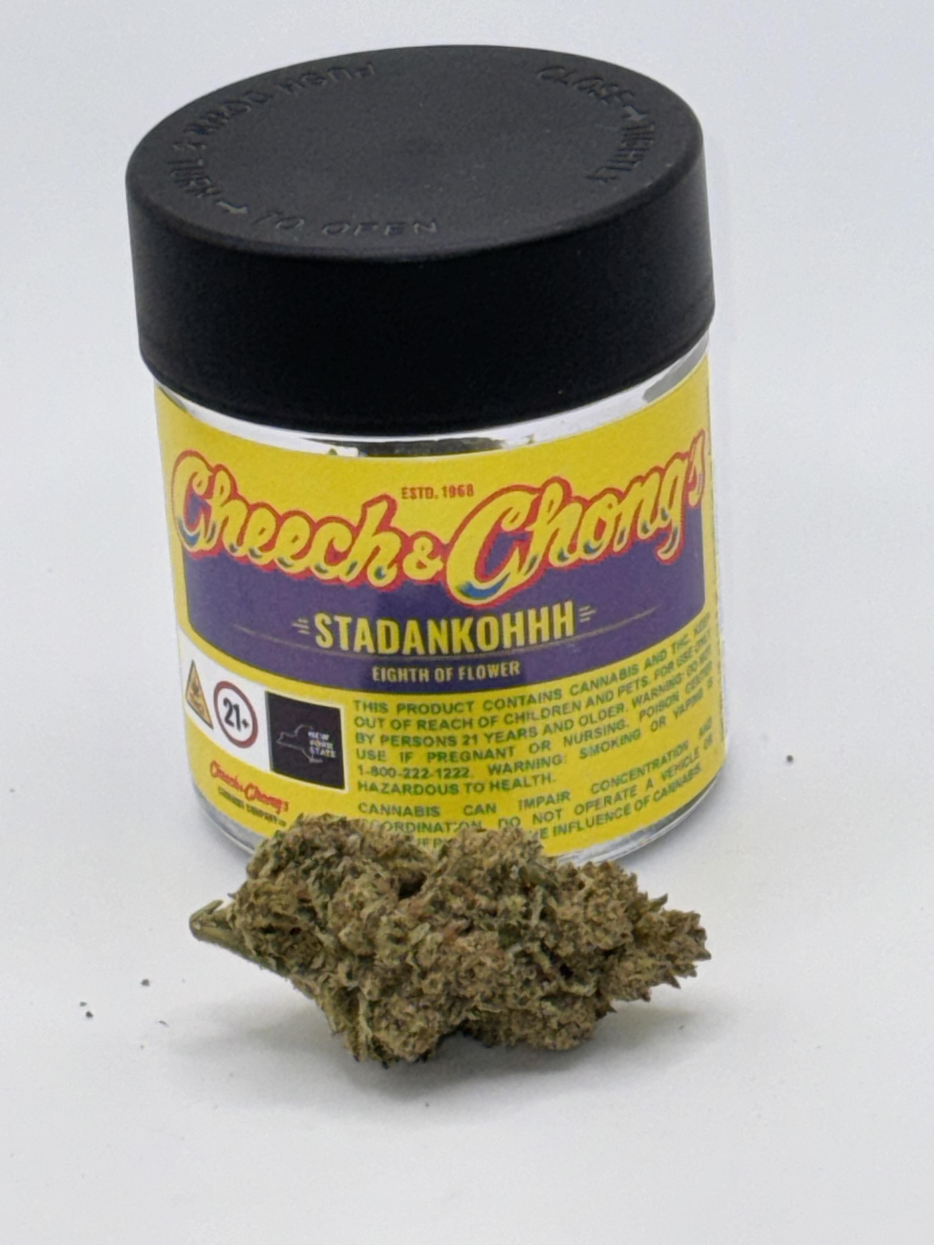 Photograph of product: Cheech & Chong 3.5g Jar "StadankOHHH" Hybrid 24.09%TH-oui