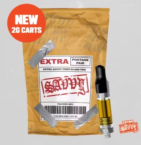 Photograph of product: Extra Savvy | Vape | Cartridge | Rainbow Belts | 2g - Oui'd