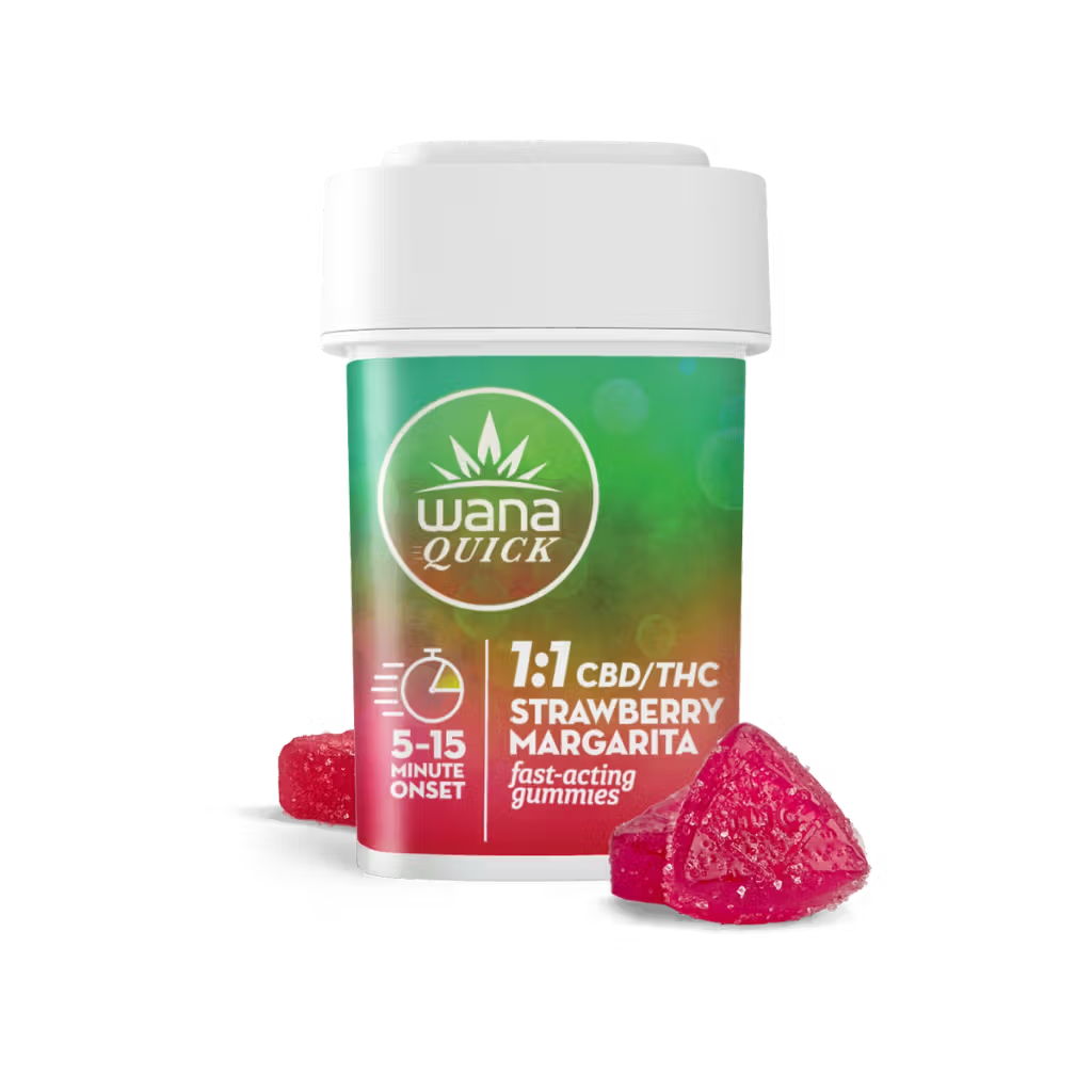 Photograph of product: Strawberry Margarita 1:1 Fast Acting Gummy | 200mg - Wana