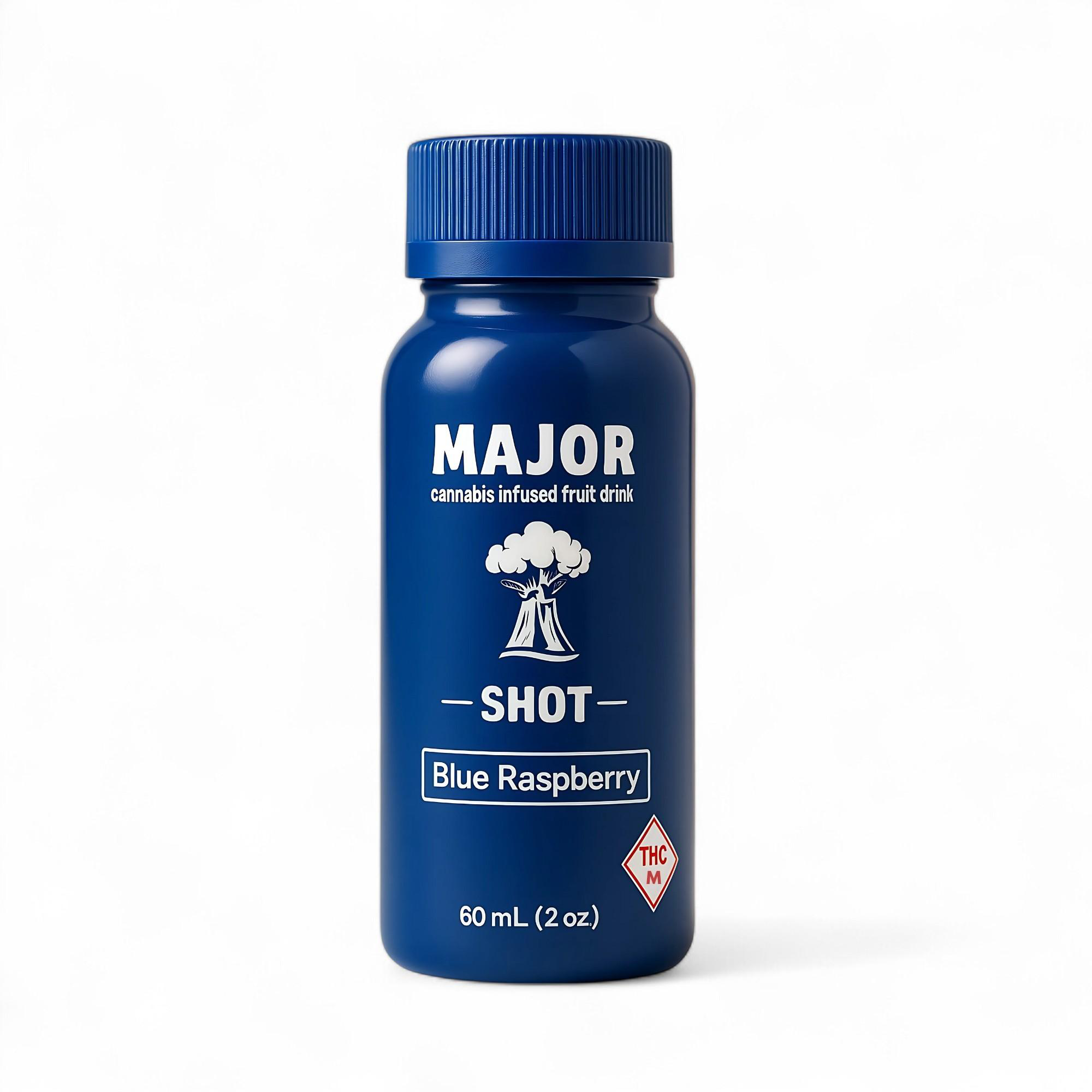 Photograph of product: Major - Blue Raspberry - 100mg Shot