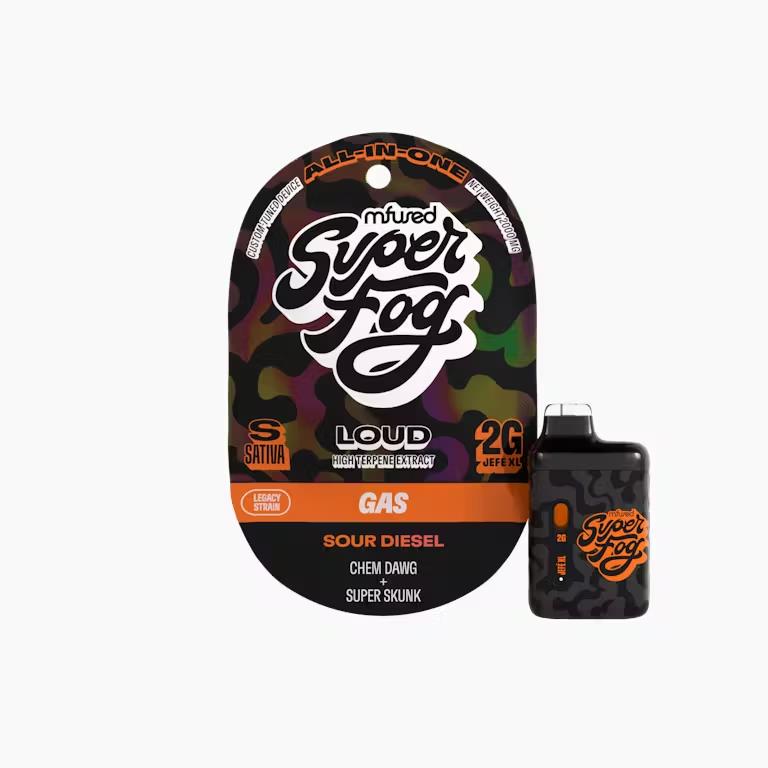 Photograph of product: Super Fog Loud Terp Sauce Sour Diesel All-In-One 2g