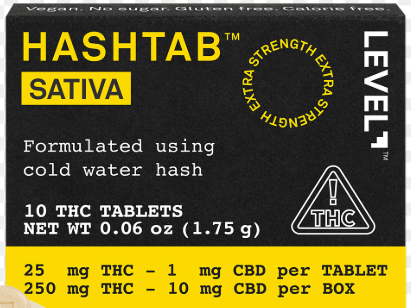 Photograph of product: [Level] Tiny Tabs - 10mg - au chocolat