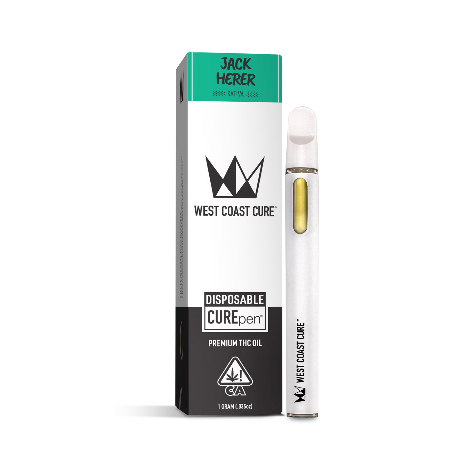 Photograph of product: West Coast Cure - Lemon Burst (Sativa) CUREbar All-In-One Vape