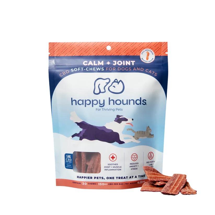 Photograph of Product: Happy Hounds CBD | Calm Joint Soft Chews | 150mg|