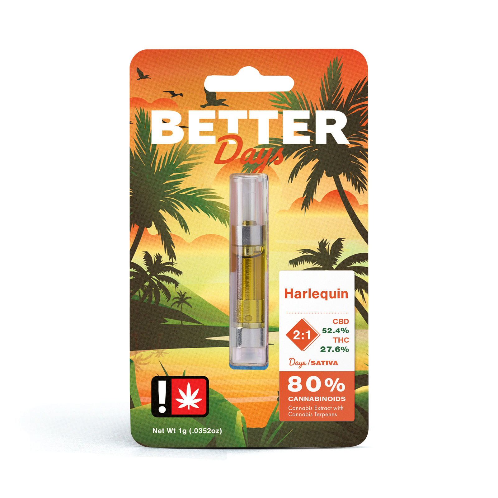 Photograph of product: 2:1 Better Days Harlequin Cartridge | 1g