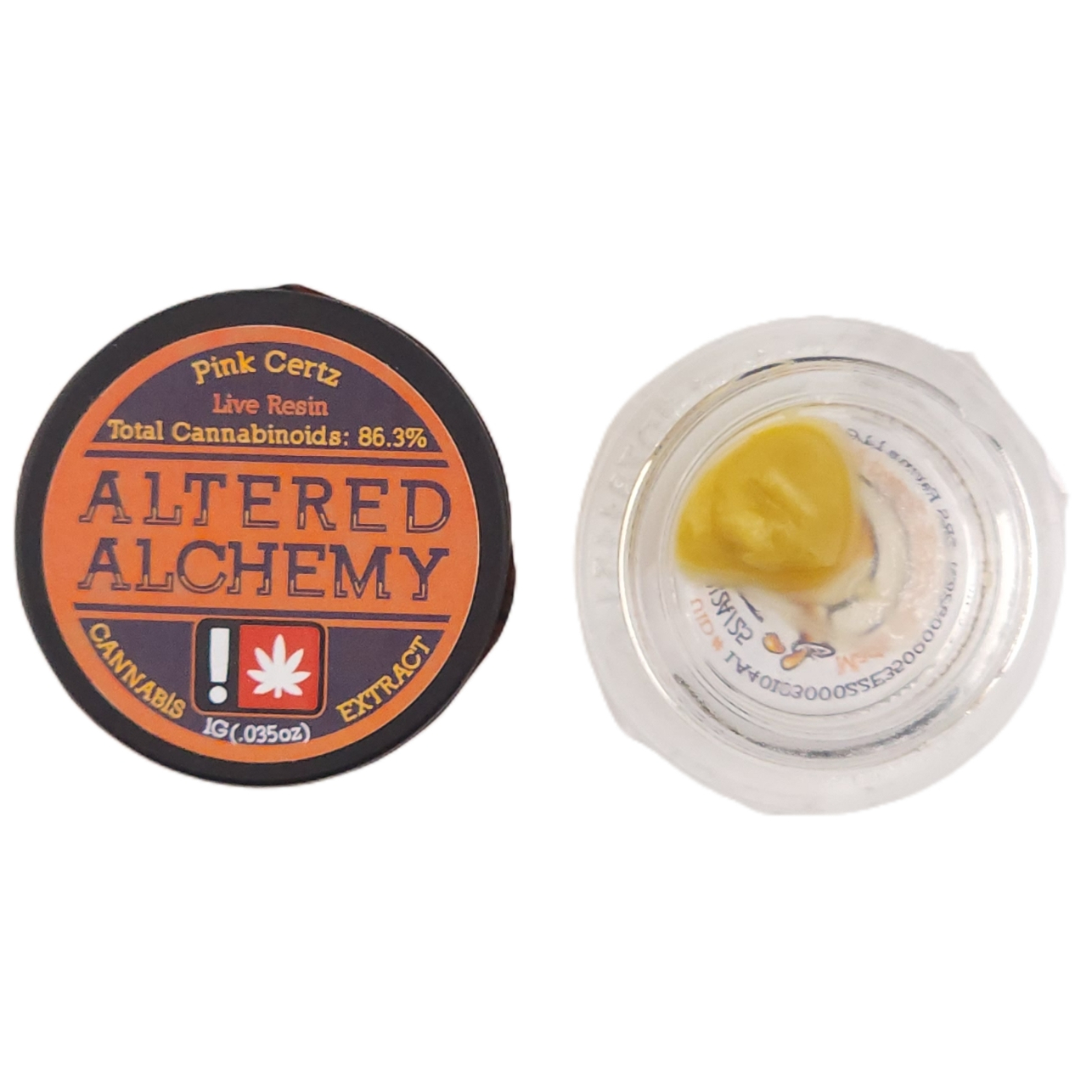 Photograph of product: Altered Alchemy | 1g Live Resin [S] | Pink Certz