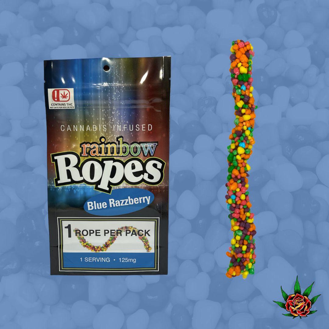 Photograph of Product: Eden Rose-125mg Gummy-Rainbow Rope-Blue Razzberry