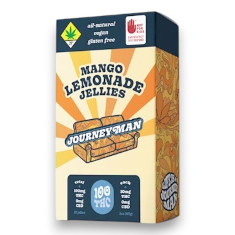 Photograph of product: Mango 10pk 100mg Fruit Jelly Edibles (Journeyman )