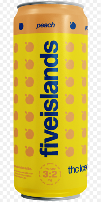 Photograph of product: Peach Iced Tea (3mg TH-oui/2mg CBD) 12oz Can