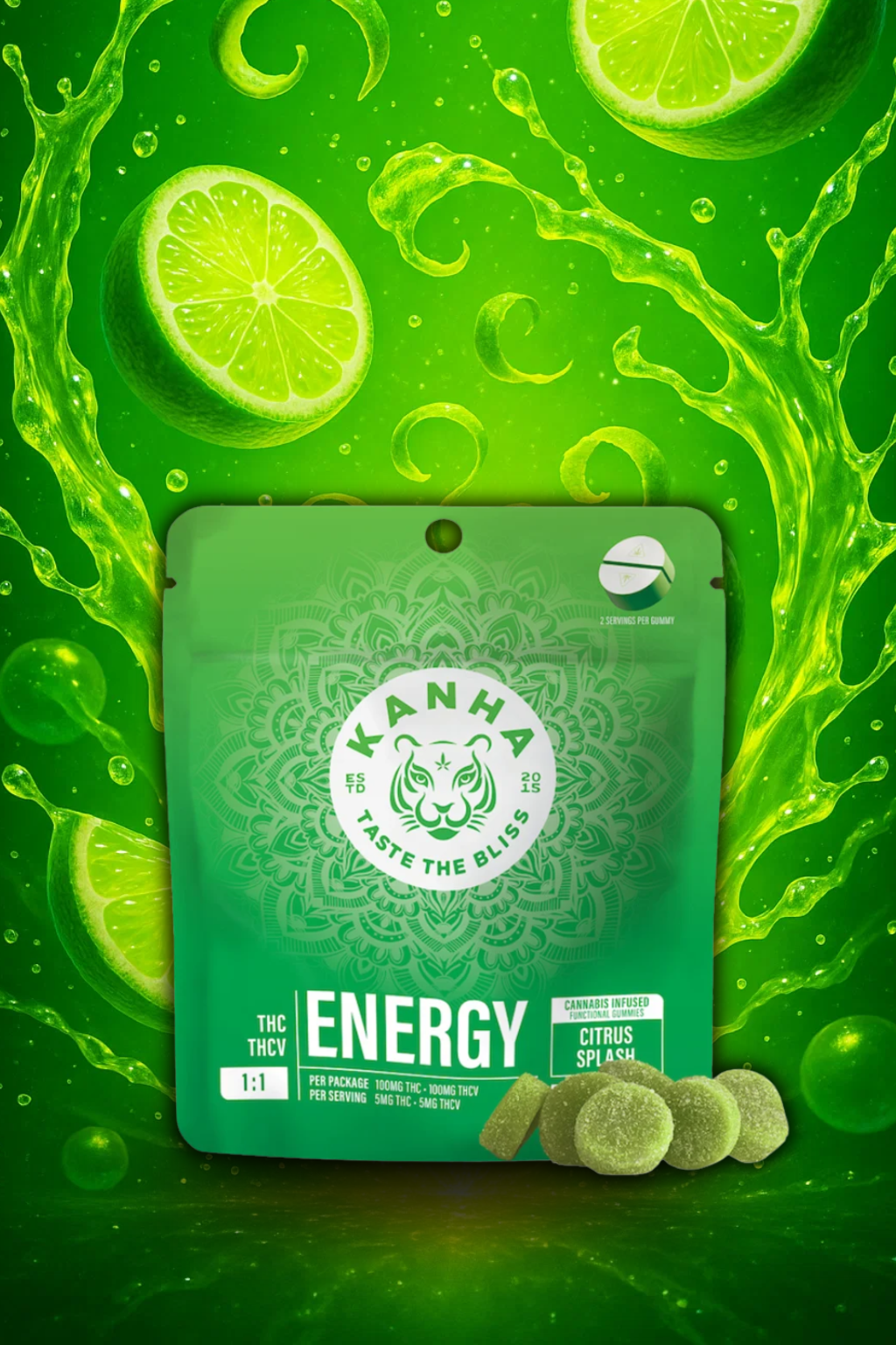 Photograph of product: ENERGY Citrus Splash | 1:1 | 100mg
