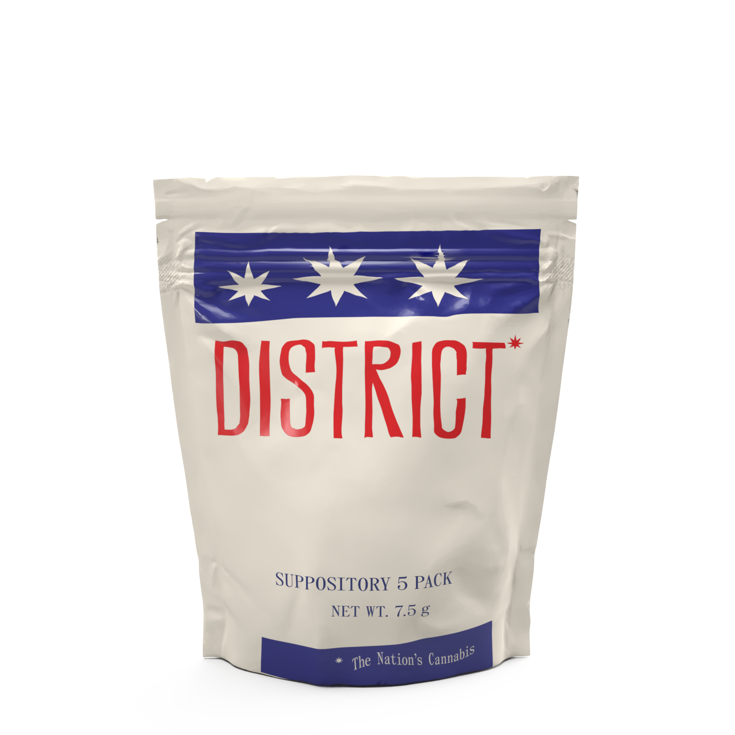 Photograph of product: District Oui'd | Suppository | 50mg TH-oui x  5pk