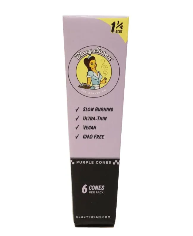 Photograph of product: Blazy Susan | Purple 1 1/4 Cones 6 pack | 400 Points