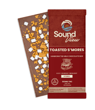 Photograph of product: SoundView Toasted S'mores Milk Chocolate Bar T98.6mg H 00079 (20pk) (AU)