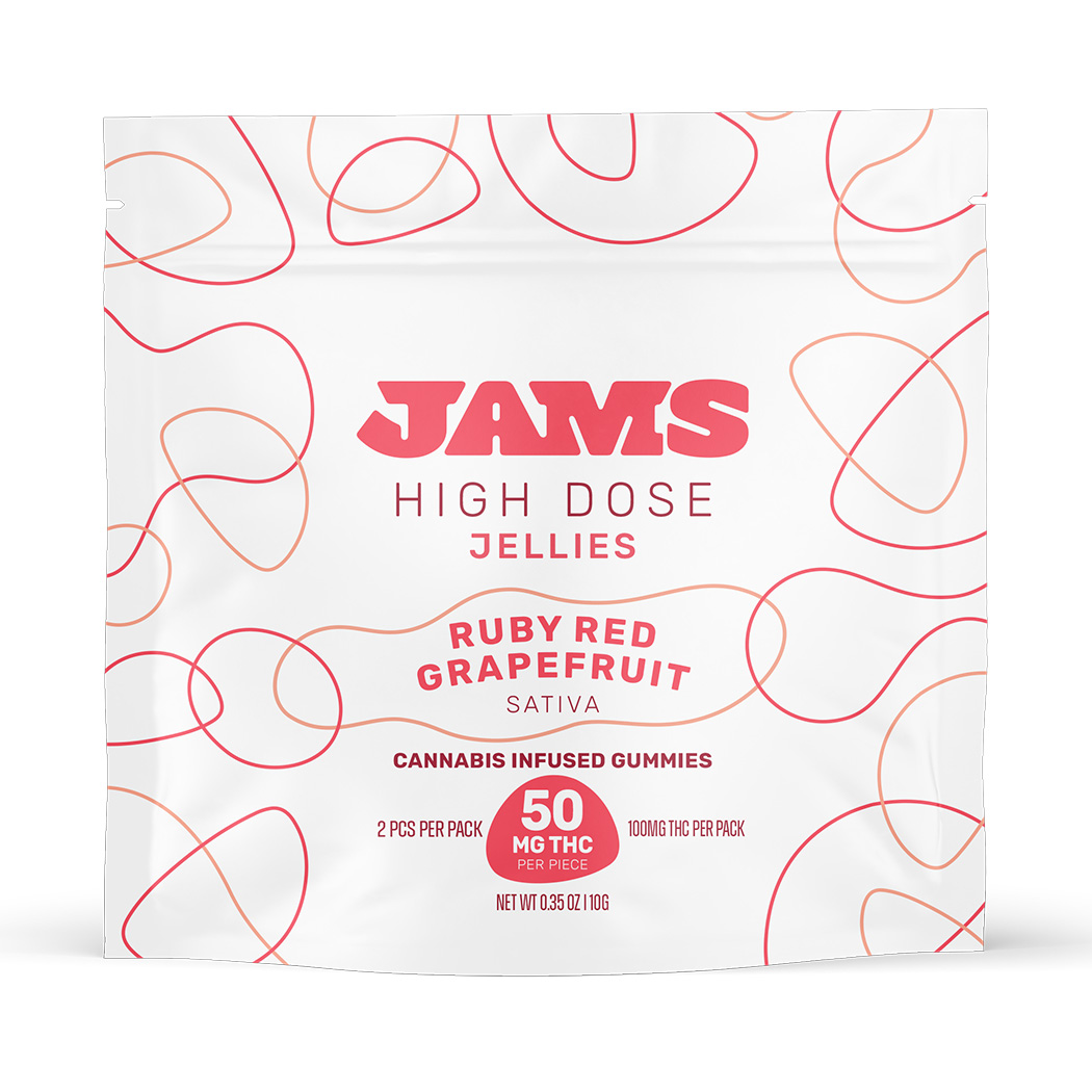 Photograph of product: High Dose Ruby Red Grapefruit Gummies 100mg (2-Pack | 50mg Each)