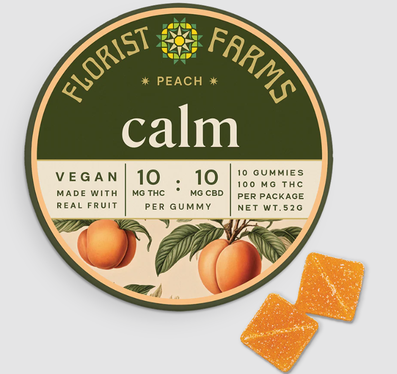 Photograph of product: Calm Peach - Gummies - 10 Pack