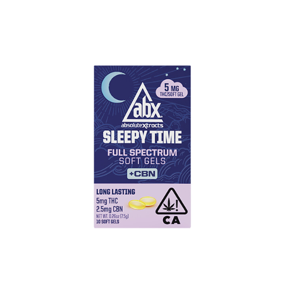 Photograph of product: ABX Sleepy Time Soft gels (10x5mg) 50mg