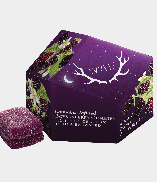 Photograph of product: Ratioed Relaxing Dream Boysenberry Gummies 100mg (10mg ea | 10-Pack)