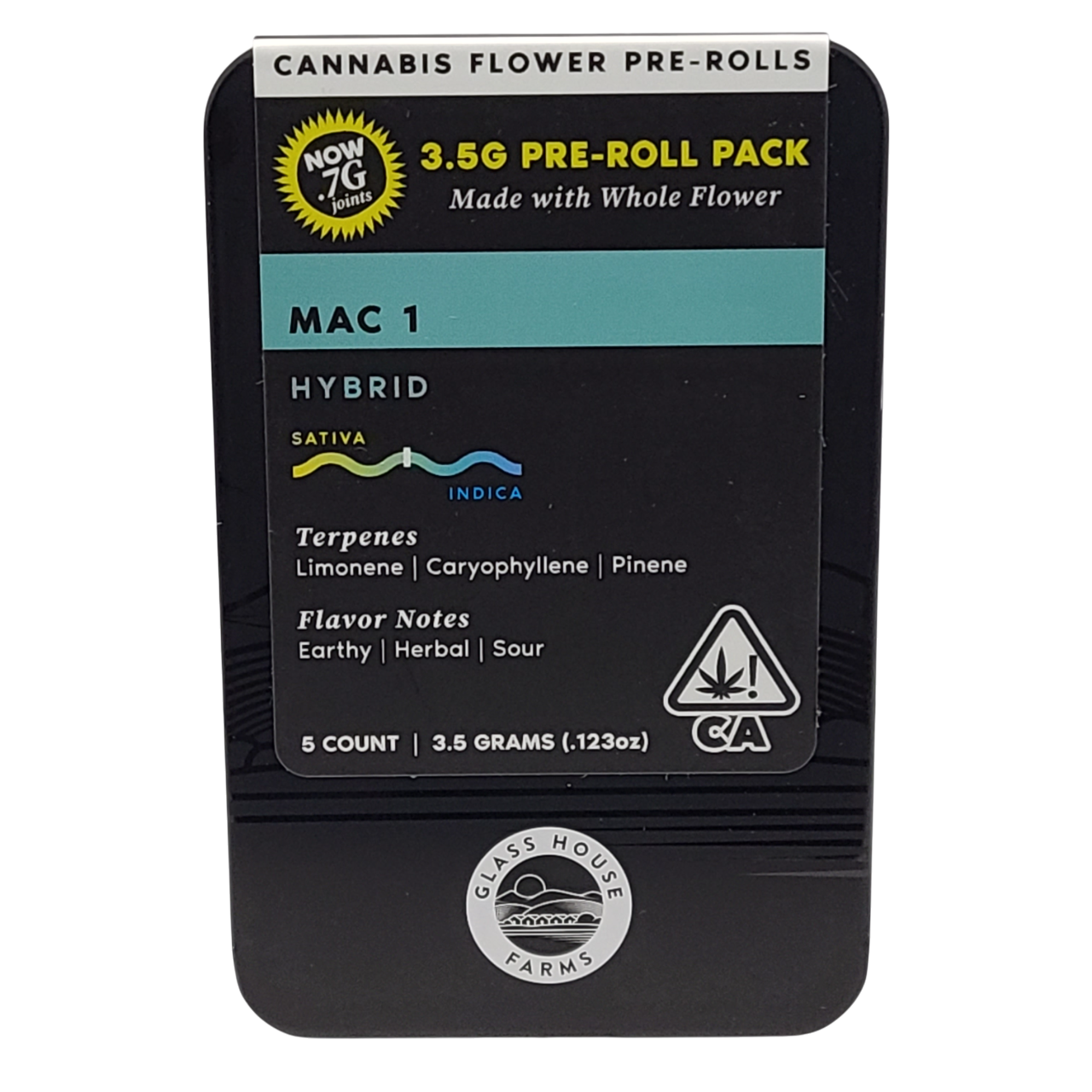 Photograph of product: MAC 1 3.5G 5 PACK PREROLLS