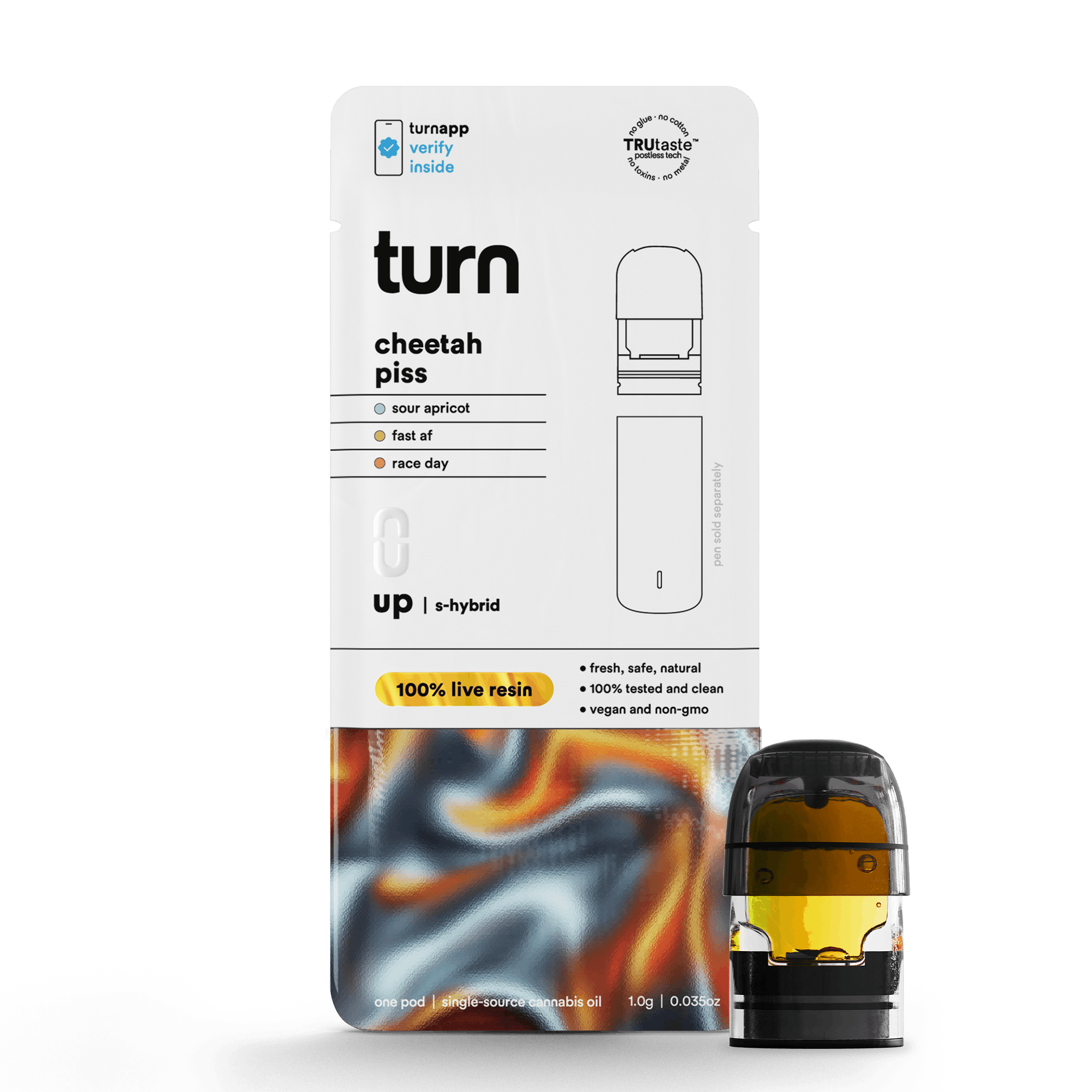 Photograph of product: Turn | Cheetah Piss | Live Resin | 1g POD