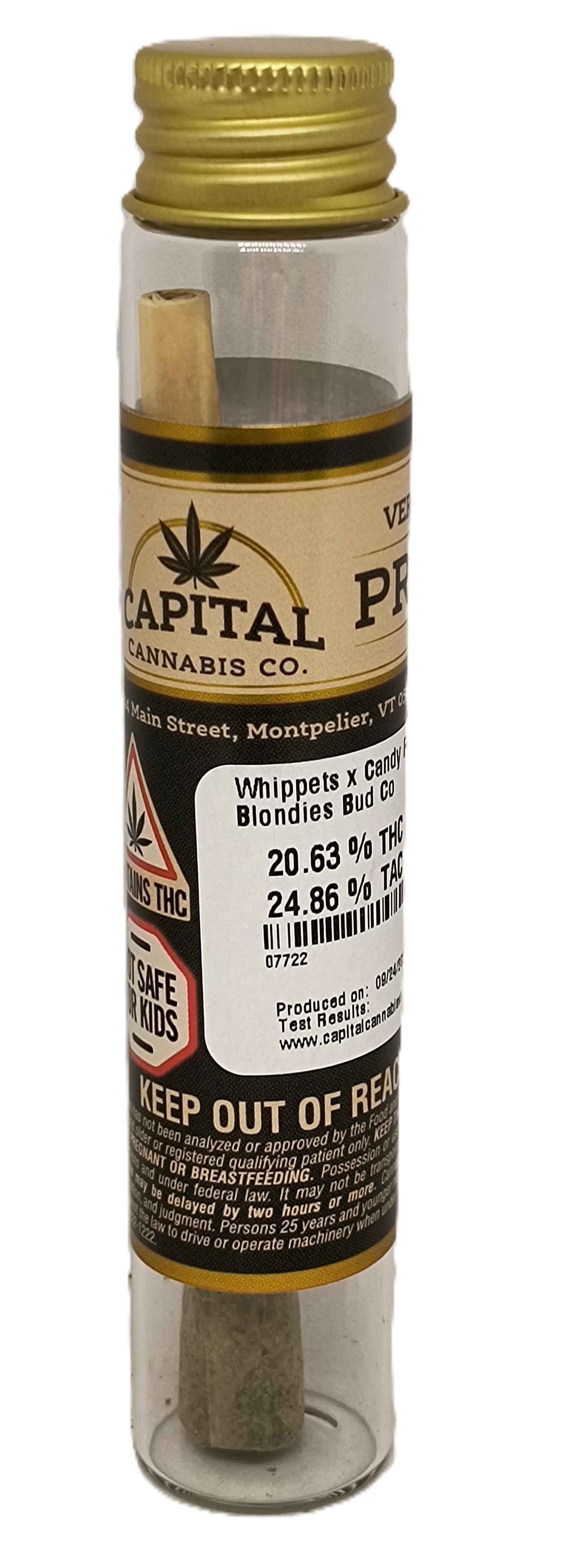 Photograph of product: Whippets x Candy Fumez Pre-Roll | Blondies Bud Co