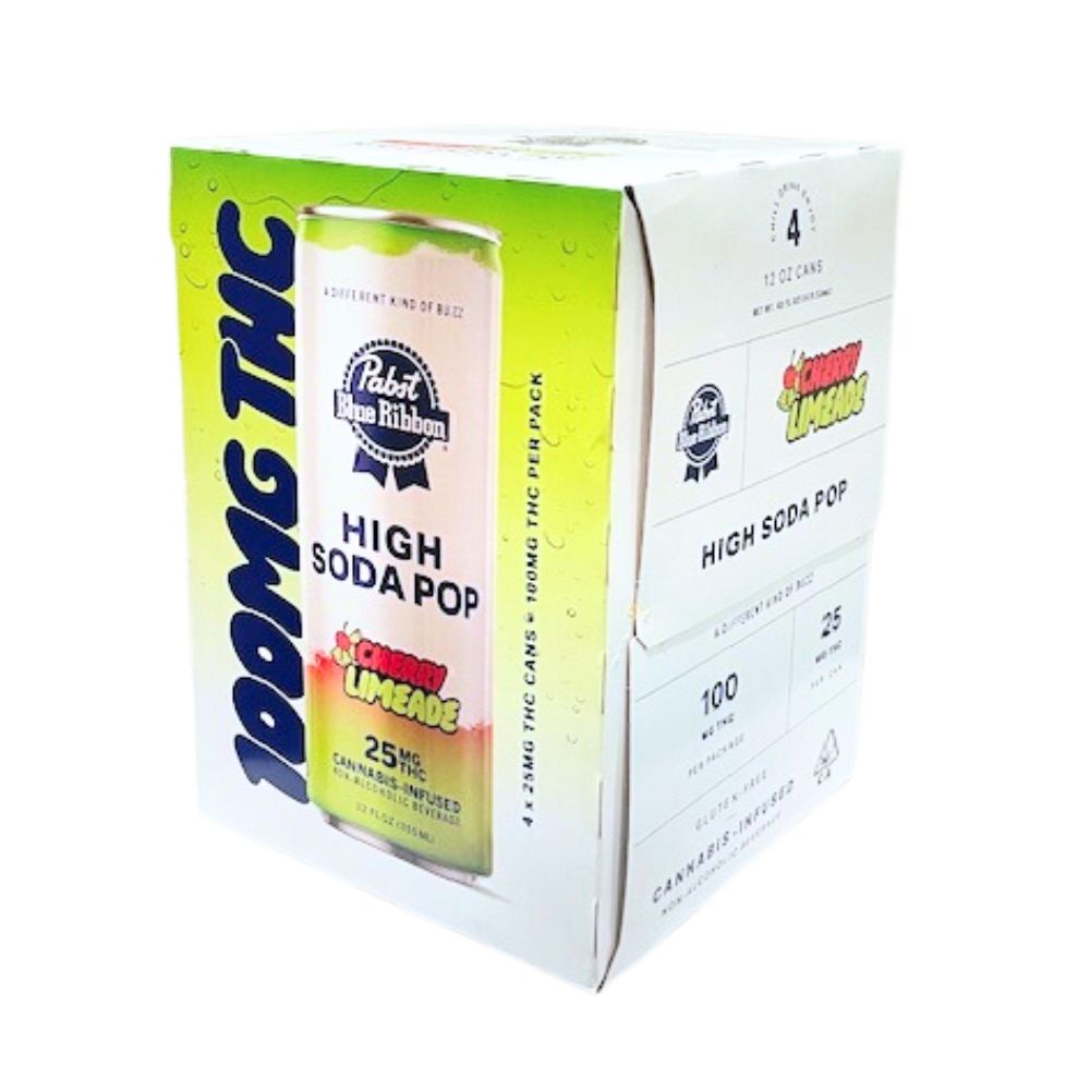 Photograph of product: CHERRY LIMEADE SELTZER (4PK) - PABST BLUE RIBBON