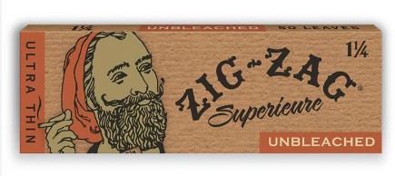 Photograph of product: Zig Zag: Accessories | Unbleached Rolling Papers | 1 1/4"