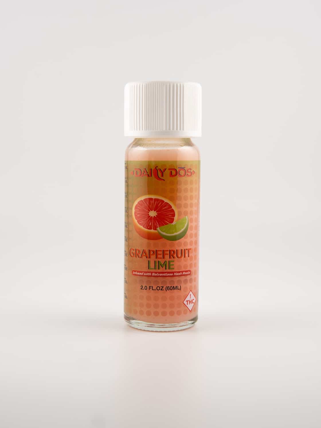 Photograph of product: Daily Dos - Grapefruit Lime Rosin Infused Drink - 100mg