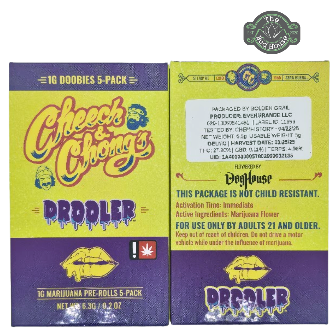 Photograph of product: Cheech & Chong 5pk GELMO 1g Pre-Rolls