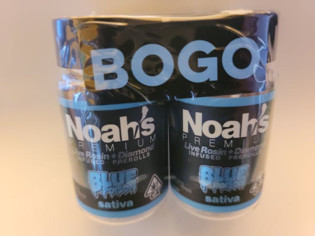 Photograph of product: Blue Poison BOGO .5g 5pk X2 Rosin & Diamond infused - 