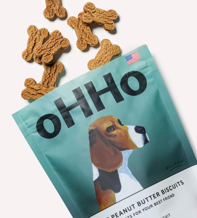 Photograph of product: oHHo - Moe's Peanut Butter Biscuits