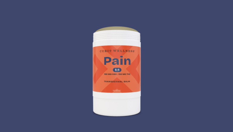 Photograph of product: Curio Pain 300mg 1:1 Transdermal Balm - 150mgCBD : 150mgTH-oui