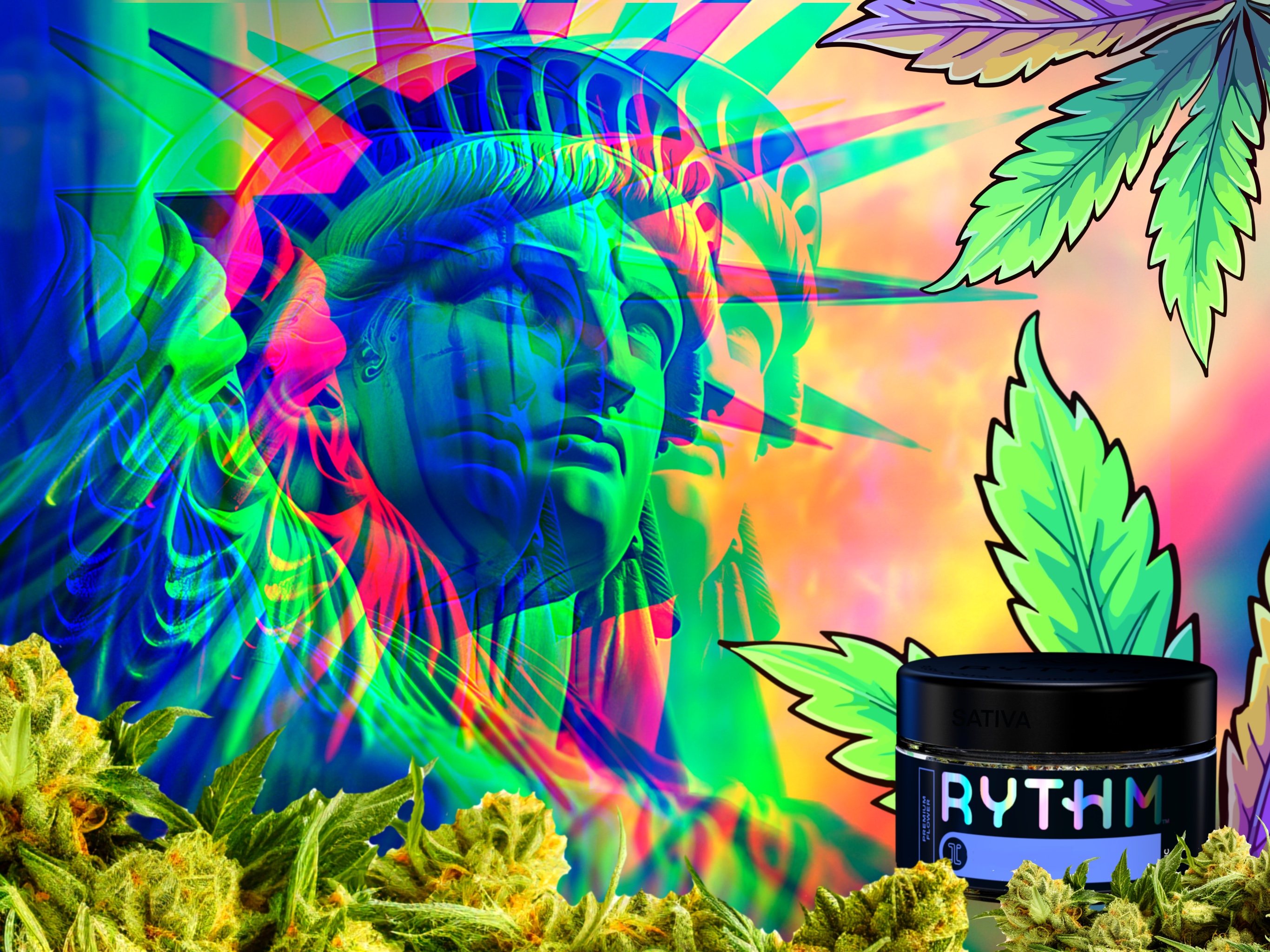Photograph of product: Rythm-East Coast Sour Diesel - 3.5g