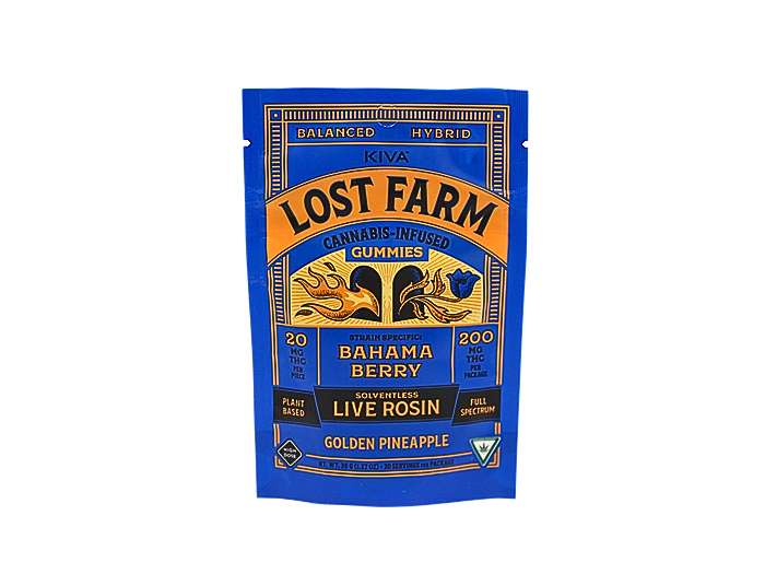 Photograph of product: LOST FARM | GOLDEN PINEAPPLE | HYBRID | GUMMIES | REC