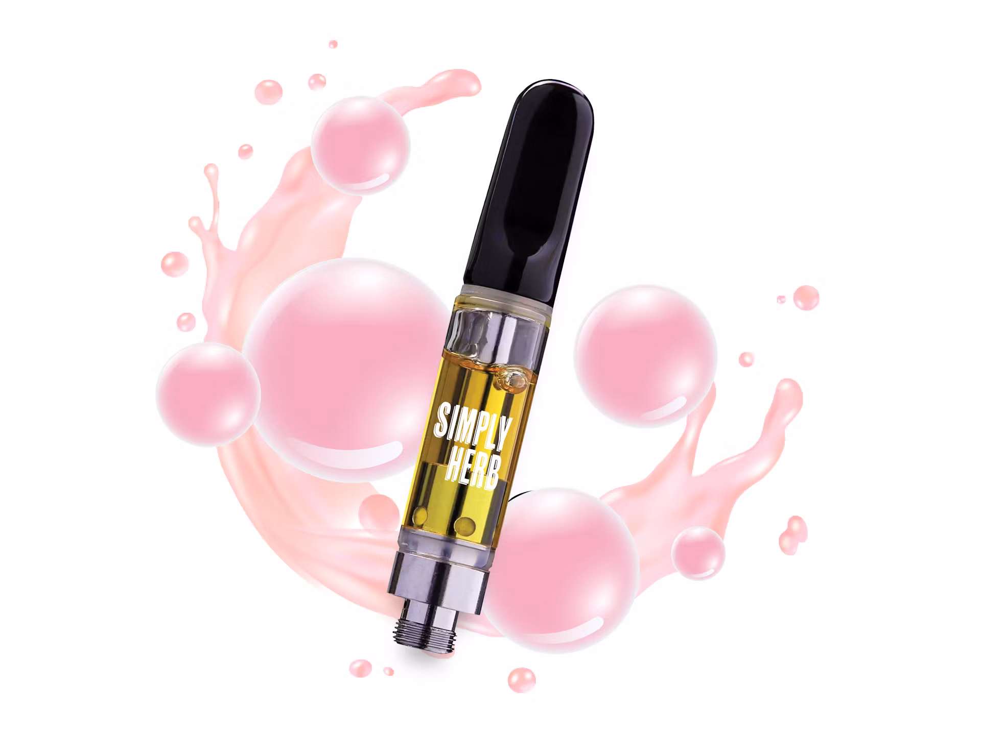 Photograph of product: Simply Herb | 1g Distillate Cart | Bubble Trouble