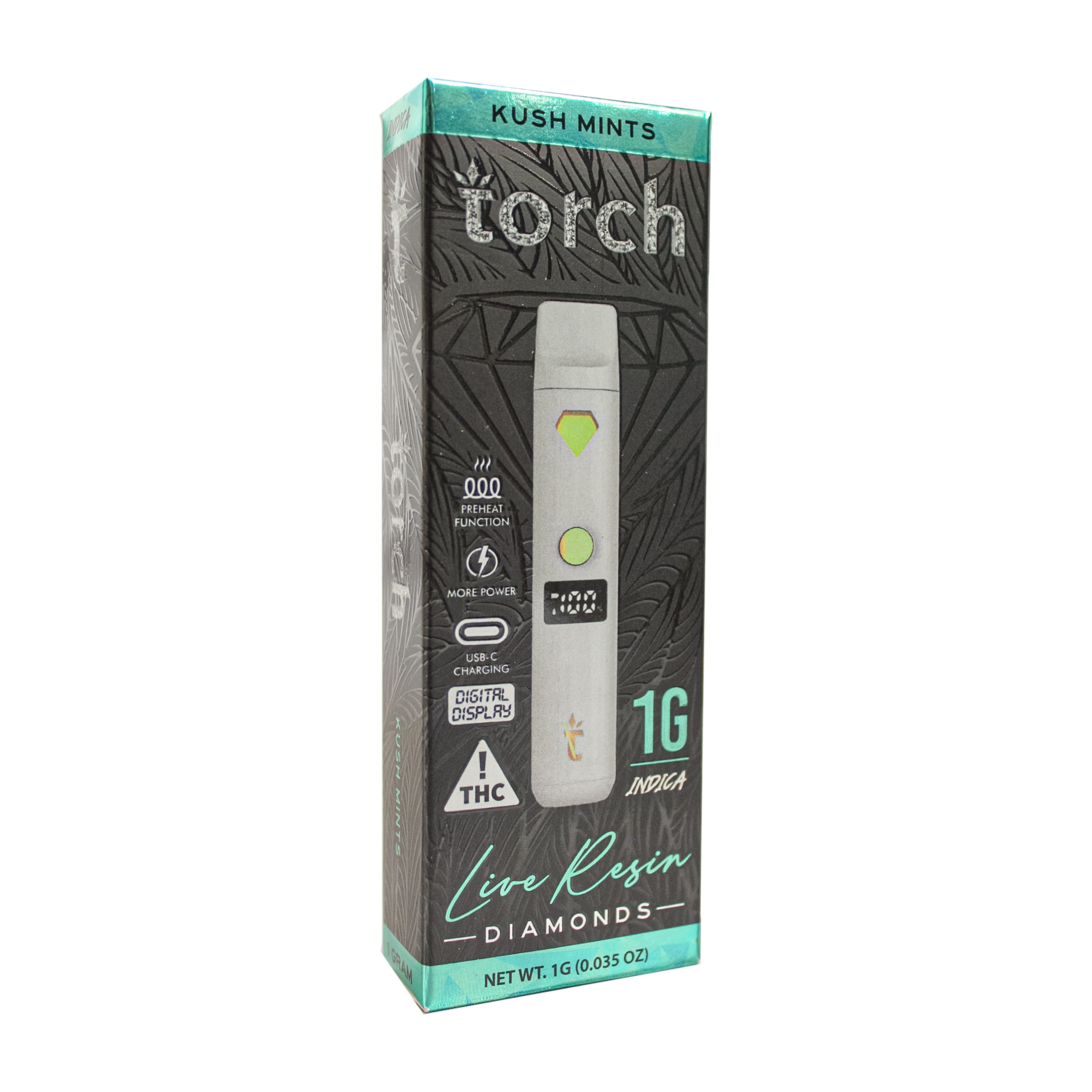 Photograph of Product: Torch Kush Mints Live Resin Disposable