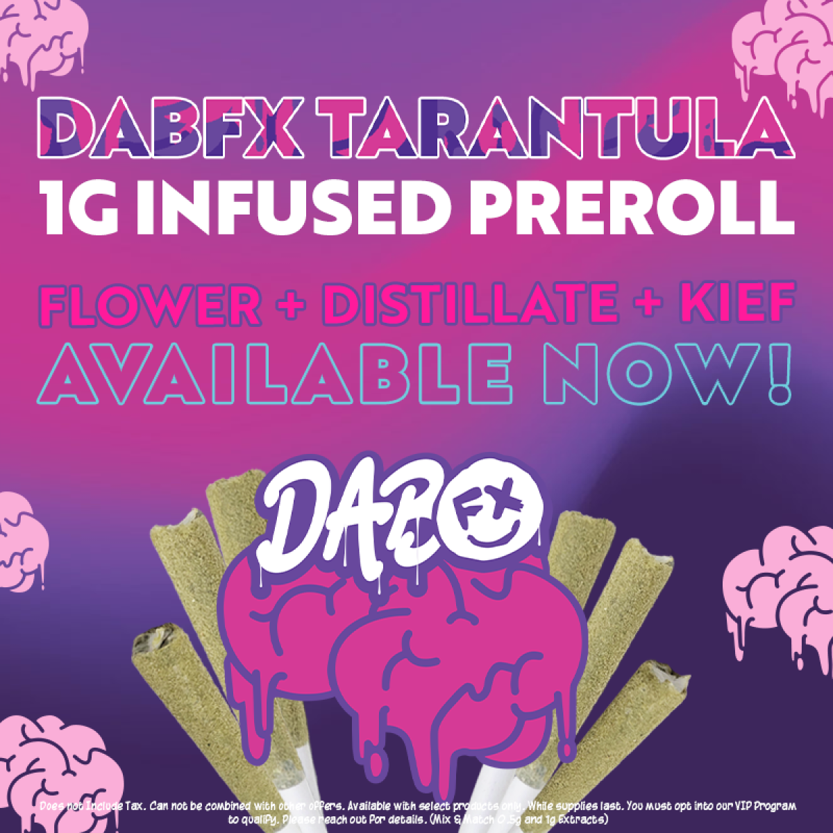 Photograph of product: Kemo (Greatest 1) Tarantula Infused Preroll