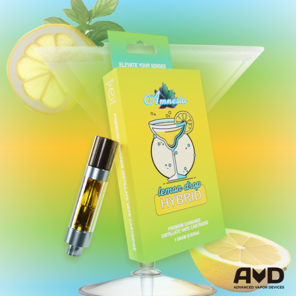 Photograph of product: Amnesia - Lemon Drop Cartridge 1g