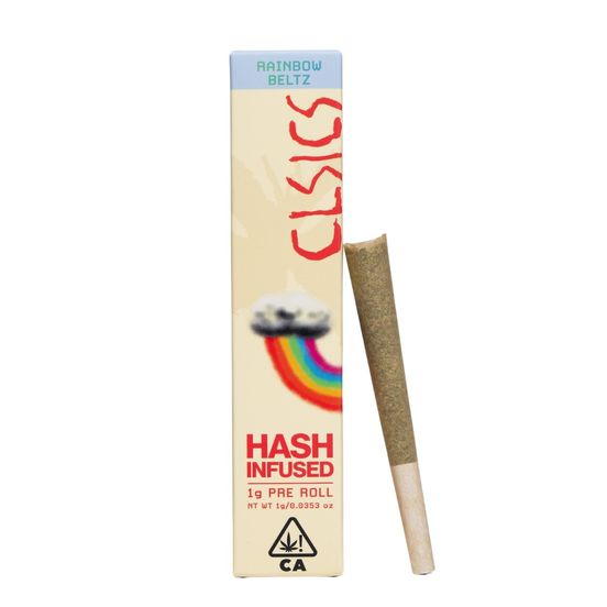 Photograph of product: CLSICS au chocolat Infused Pre-roll Rainbow Beltz 1g - 