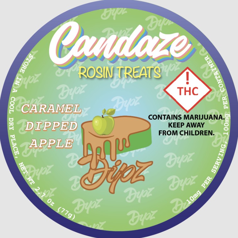 Photograph of product: Caramel Apple Dipped Gummies