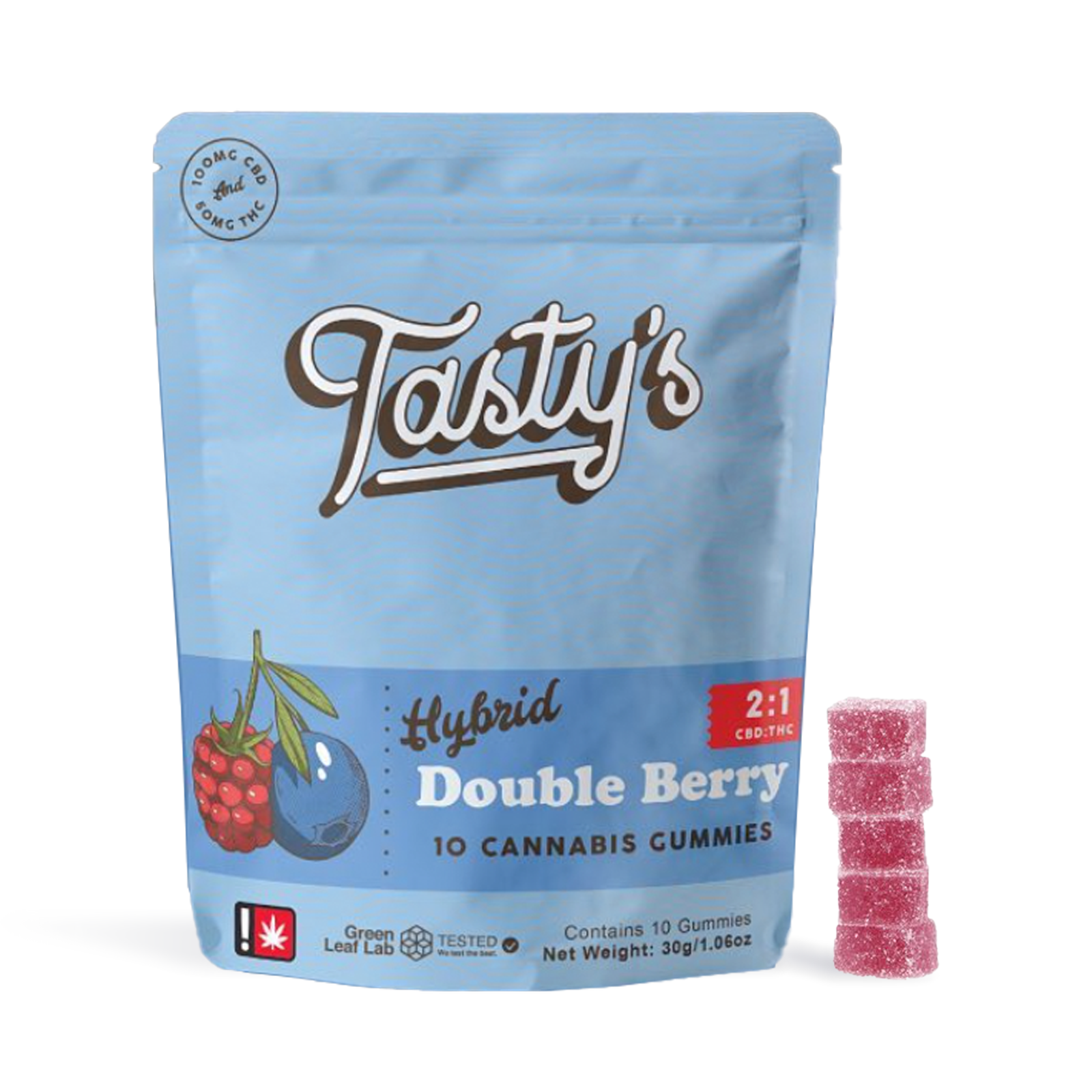 Photograph of product: Double Berry 2:1 Gummies | 50mg