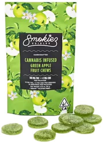 Photograph of product: SWEET GREEN APPLE 1:1 CBG GUMMIES 10PK