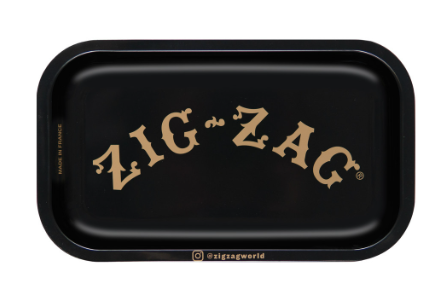 Photograph of product: Zig-Zag - Small Black Rolling Tray | 10.75" x 6.5"
